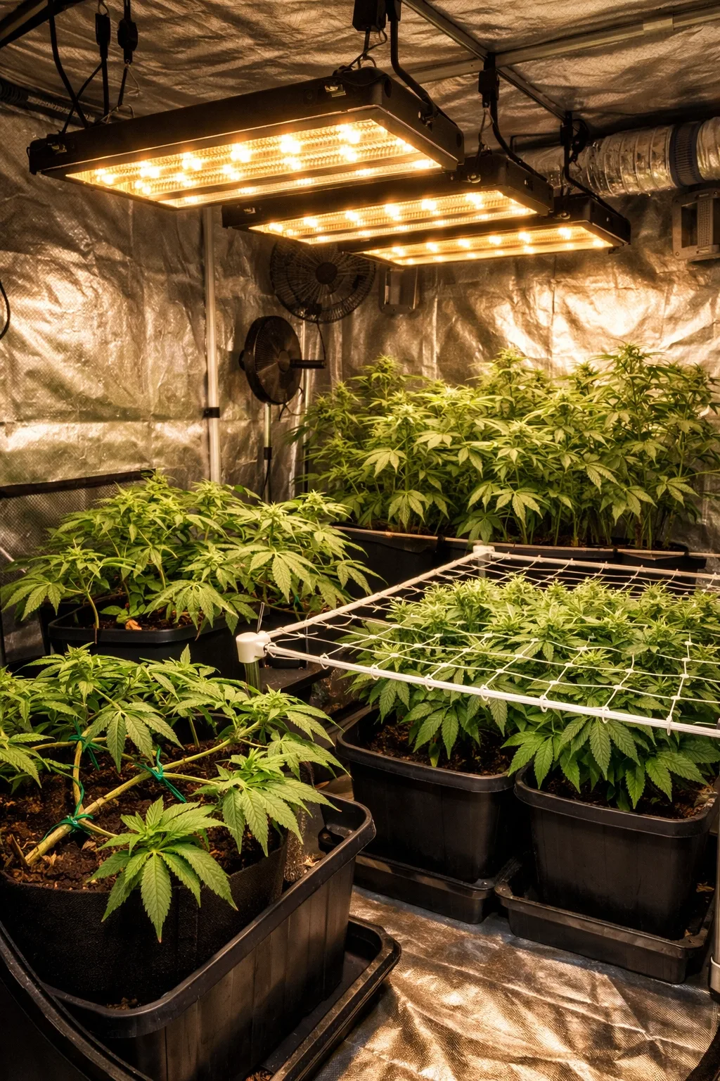 Técnicas de Poda para Cannabis Medicinal: LST, Topping e SCROG para Maximizar sua Produção